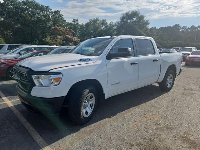 2022 RAM 1500 Tradesman 4x4 Crew Cab 5'7" Box in Bright White Clearcoat — front three-quarter view