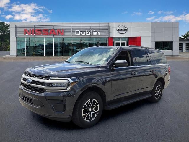 2024 Ford Expedition Max XLT 4x2 in Dark Matter Gray Metallic — front three-quarter view