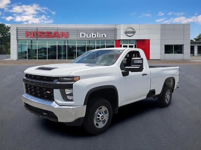 2022 Chevrolet Silverado 2500 HD Regular Cab Long Box 2-Wheel Drive Work Truck in Summit White — front three-quarter view