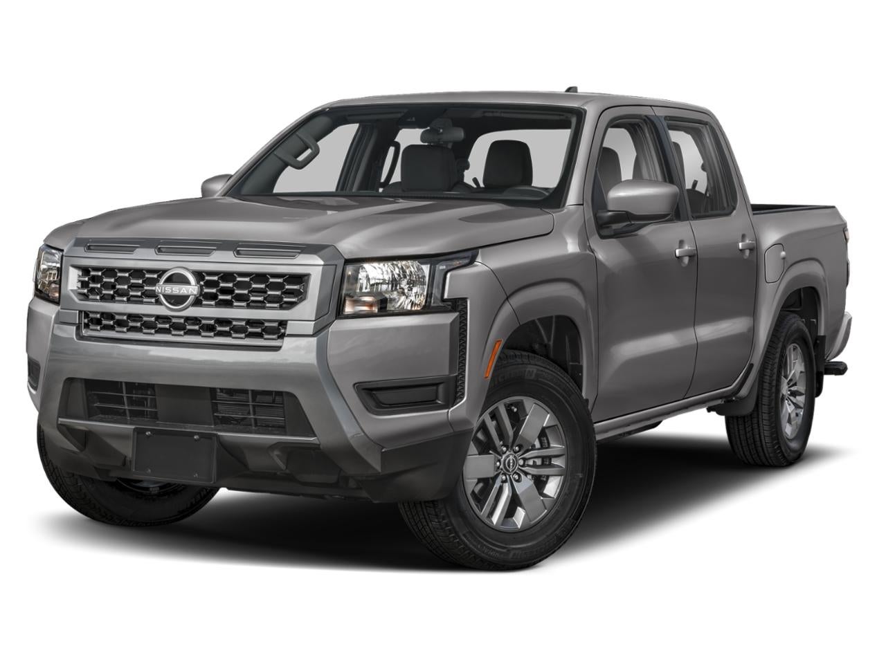 2026 Nissan Frontier Crew Cab SV in Gun Metallic — front three-quarter view