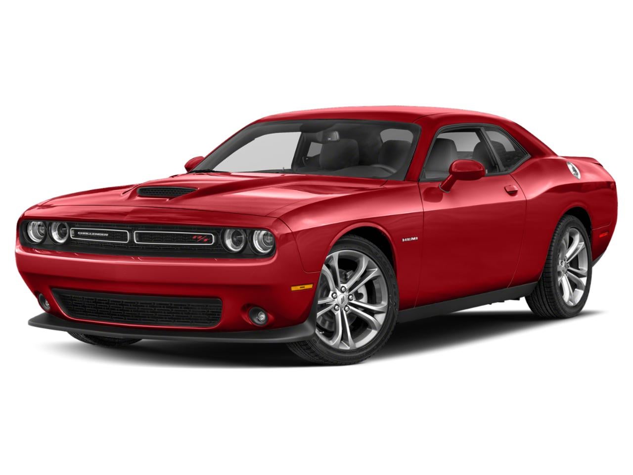 2022 Dodge Challenger R/T RWD in Torred Clearcoat — front three-quarter view