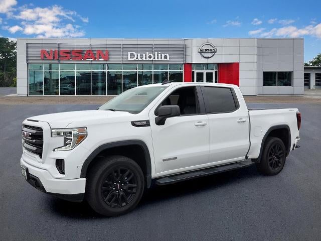 2021 GMC Sierra 1500 Crew Cab Short Box 4-Wheel Drive Elevation 3SB in Summit White — front three-quarter view