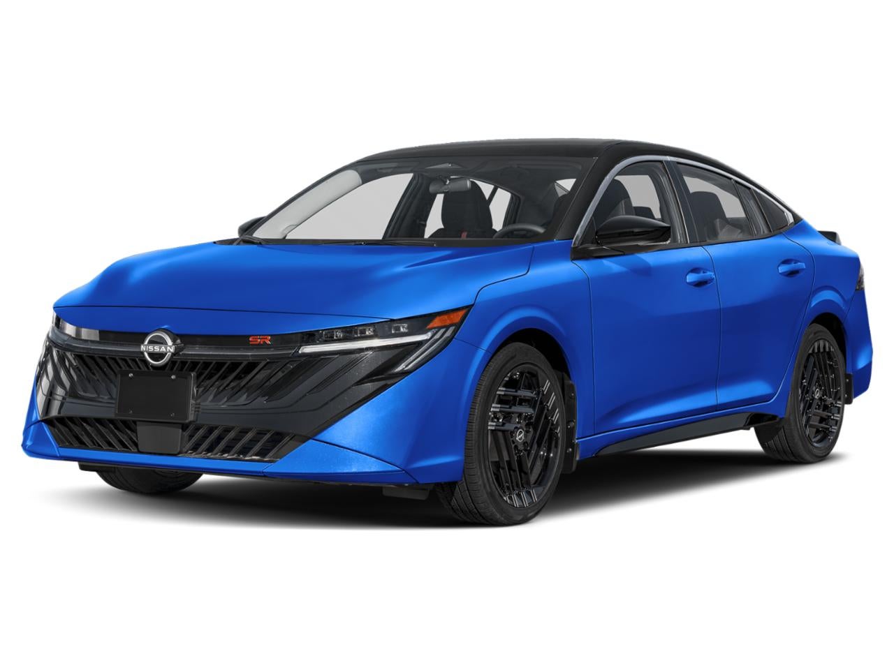 2026 Nissan Sentra SR in Bluestone Pearl Super Black Two Tone — front three-quarter view