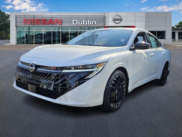 2026 Nissan Sentra SR in Aspen White Tricoat — front three-quarter view