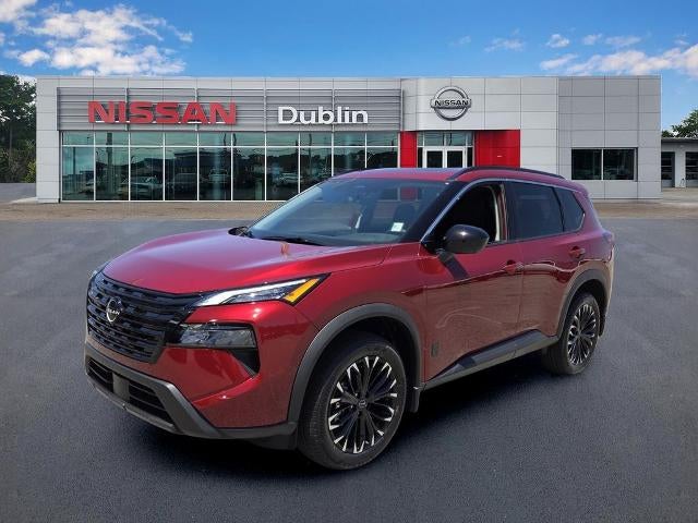 2026 Nissan Rogue Dark Armor in Scarlet Ember Tintcoat — front three-quarter view