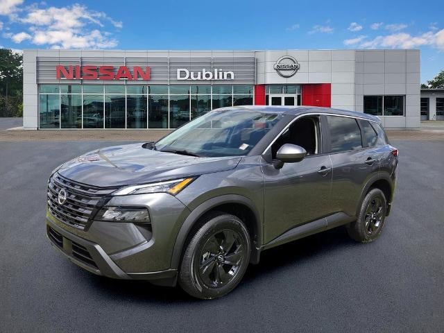 2026 Nissan Rogue SV in Gun Metallic — front three-quarter view