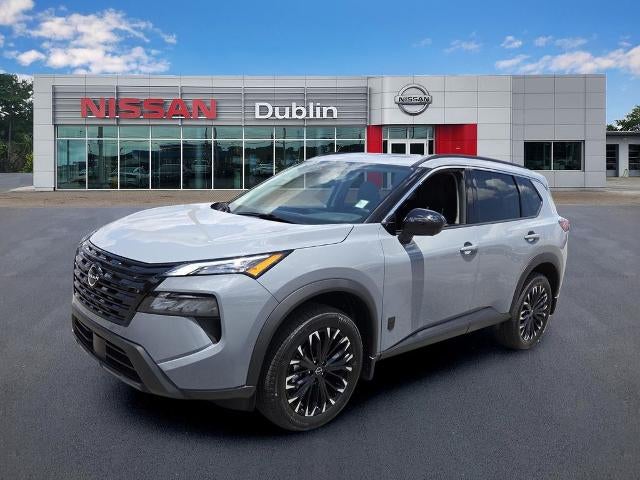 2026 Nissan Rogue Dark Armor in Boulder Gray Pearl — front three-quarter view