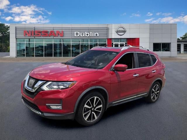 2017 Nissan Rogue FWD SL in Palatial Ruby — front three-quarter view